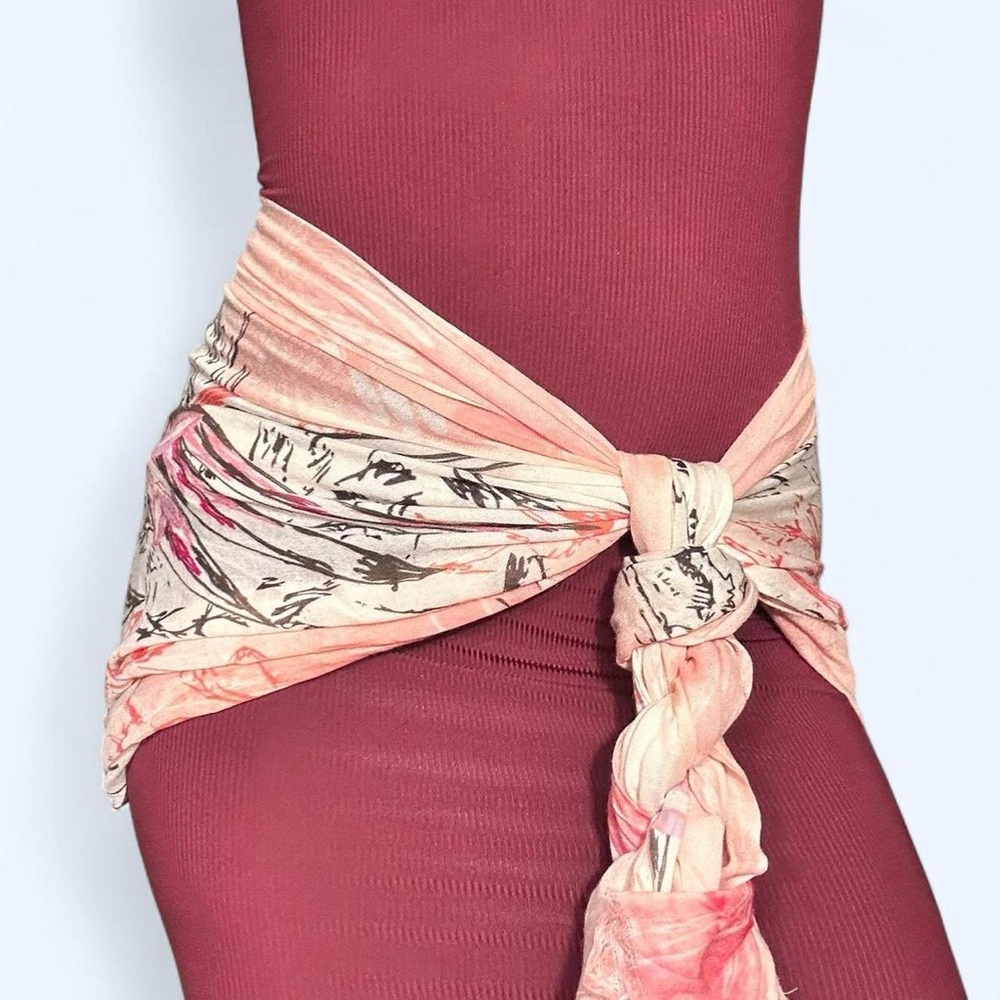 Y2K Fairy Floral Scarf Belt!
